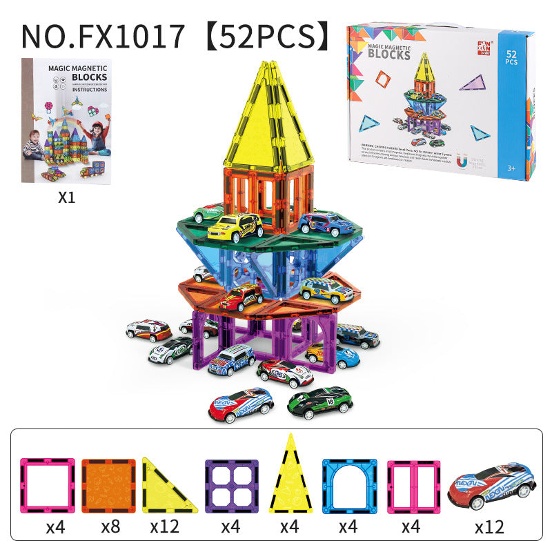 Magnetic Tile Jouet d'assemblage éducatif pour enfants