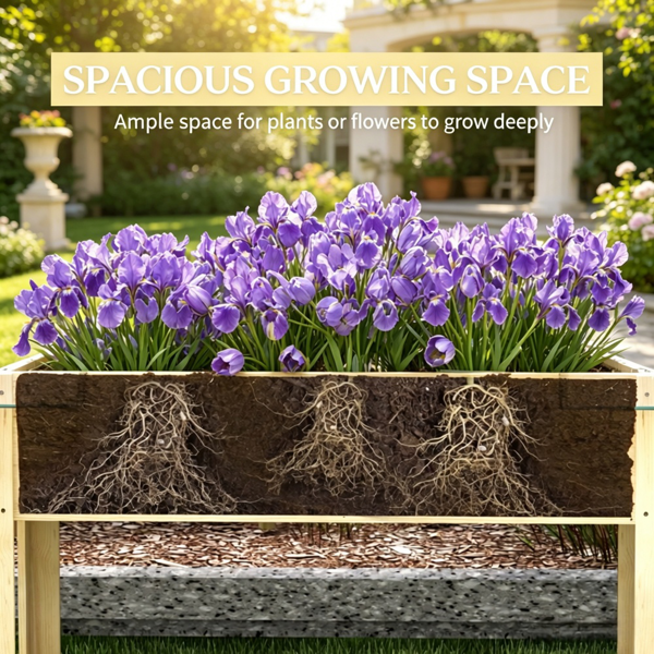 Lit de jardin avec