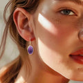 Boucles d'oreilles pendentif Teardrop pierre