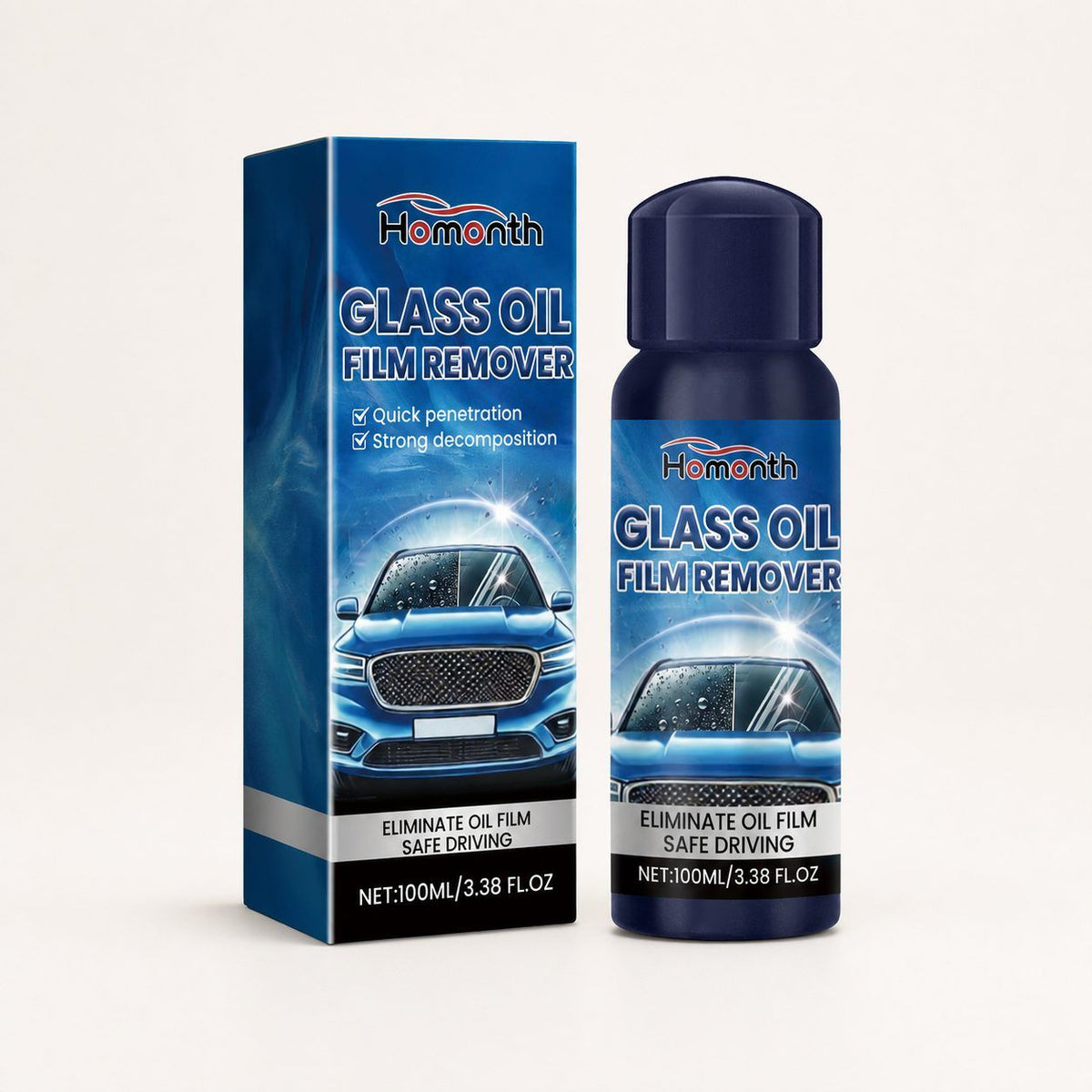 HOMONTH Automotive Windshield Glass Film Cleaner