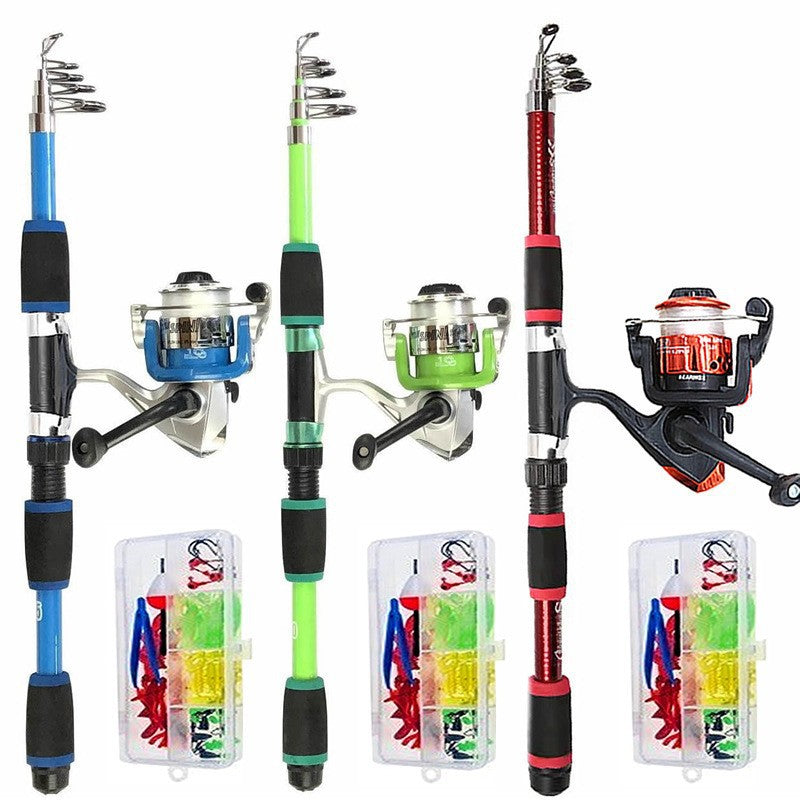 Portable ultra-short pocket short fishing rod suit