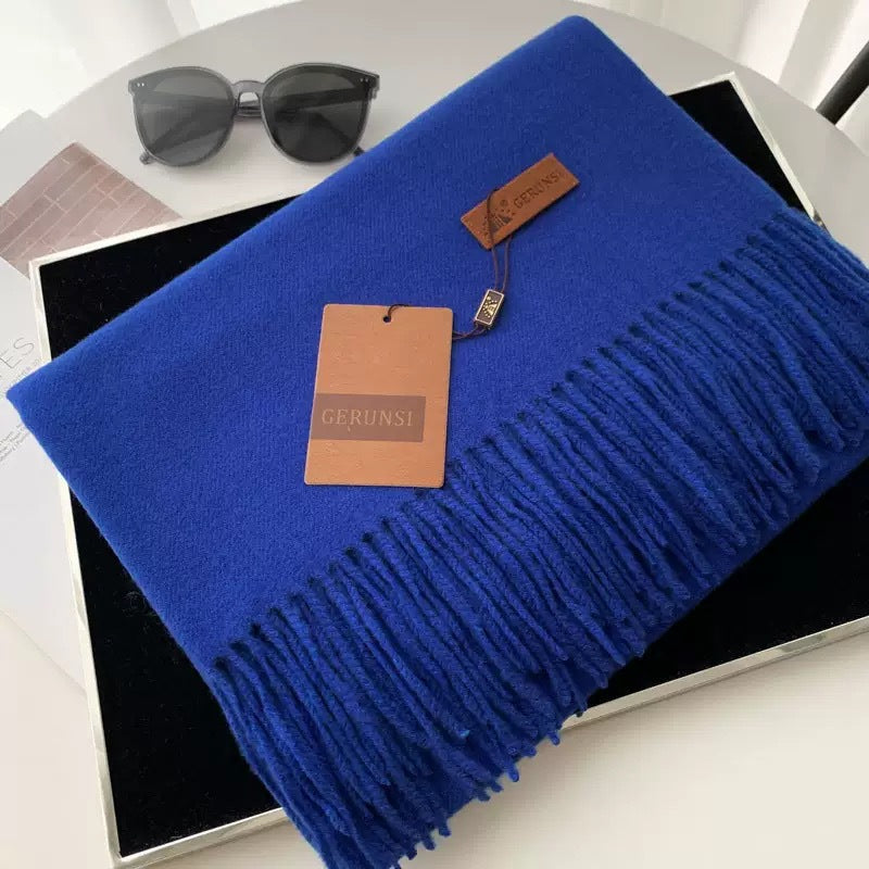 Écharpe de gobelets à la mode à la couleur solide et épaisse pour femmes
