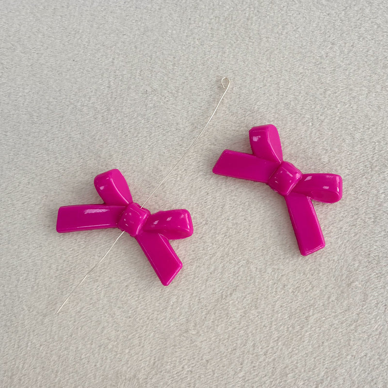 Perles d'espacement en forme de Bowknot acrylique