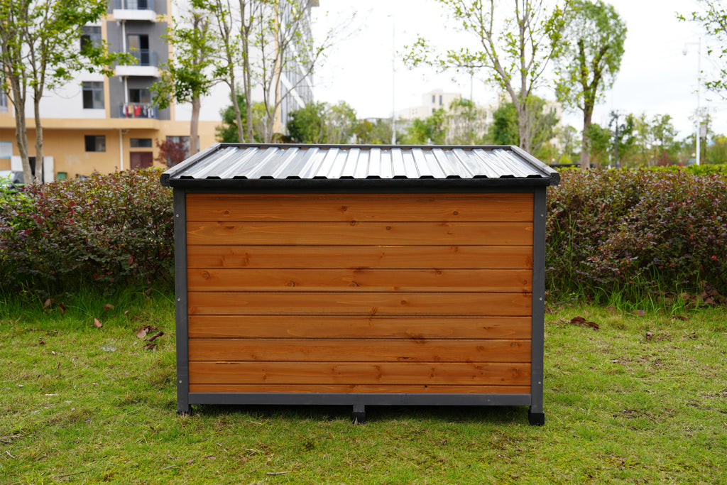 Maison de chiens en bois massif 45"