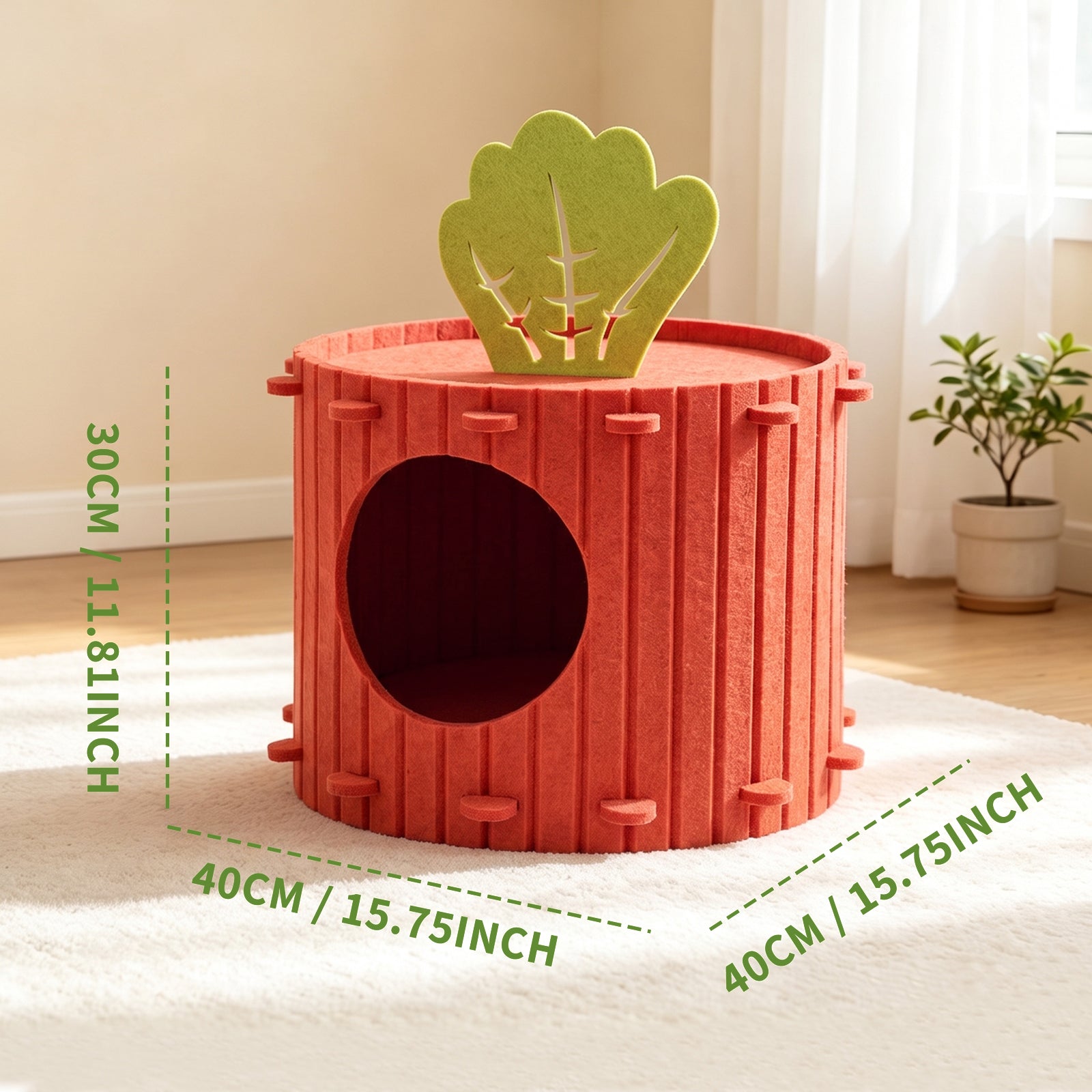 Seule prise de soi---Felt Radish Pet House