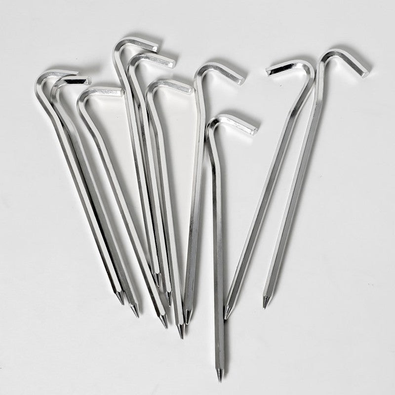 12 24Pcs 6mm X 180mm Tent Pegs Aluminium métal Stakes poids lourds Camping extérieur.