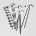 12 24Pcs 6mm X 180mm Tent Pegs Aluminium métal Stakes poids lourds Camping extérieur.