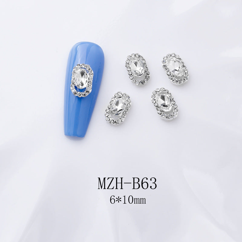 K9 Strass à dos plat ultra brillant en blanc pour décorations d'art à ongles