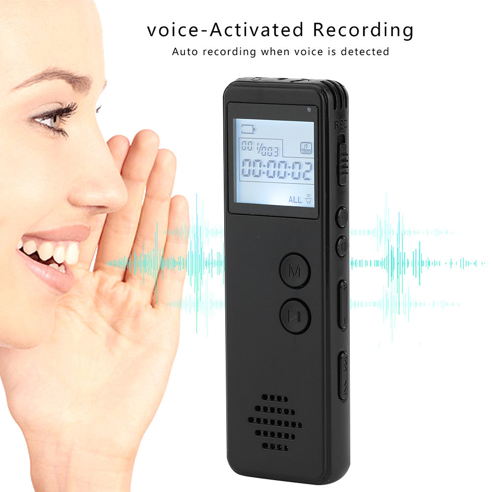 Enregistreur vocal numérique MP3 longue distance Réduction du bruit Enregistrement à clé unique 128Kbps
