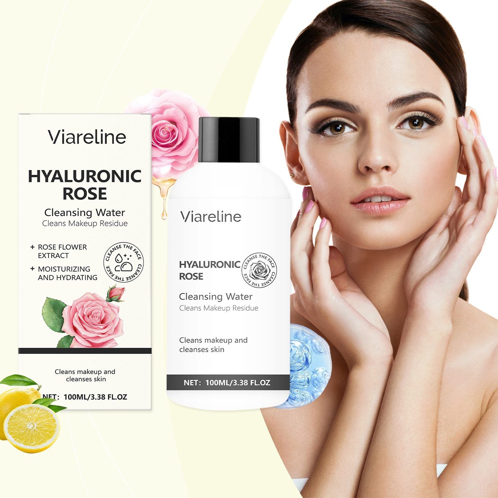 VIARELINE Rose Démaquillant Eau