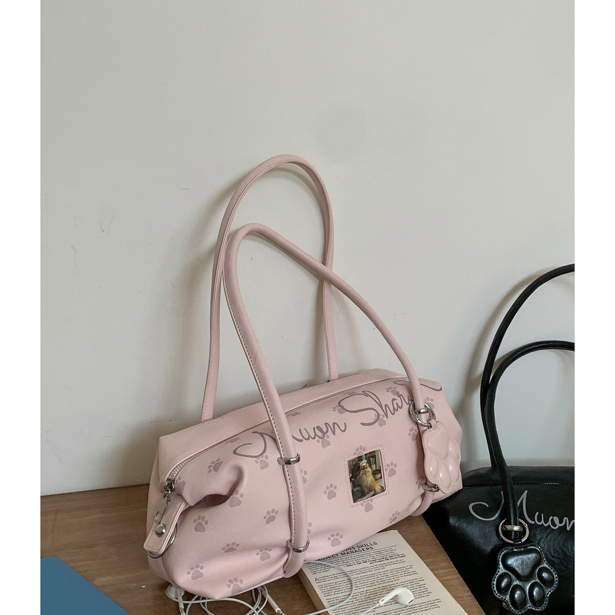 Sac sous-armé pour femmes avec impression de lettre