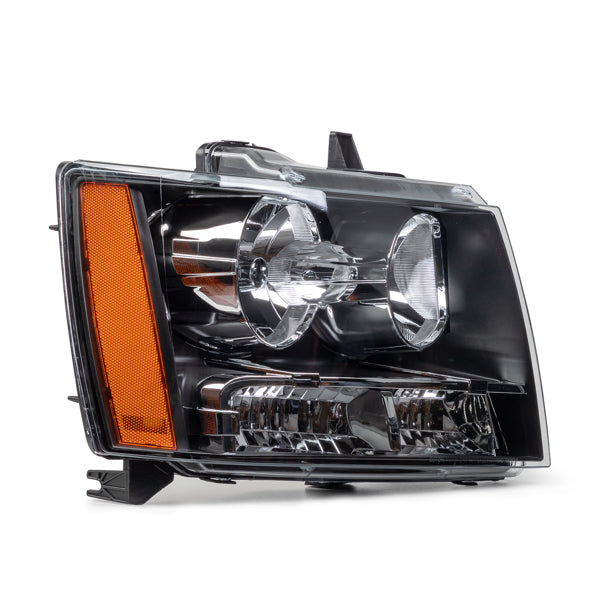 Convient pour 2007-2014 Chevy Avalanche Tahoe Suburban Amber Corner Phares noirs