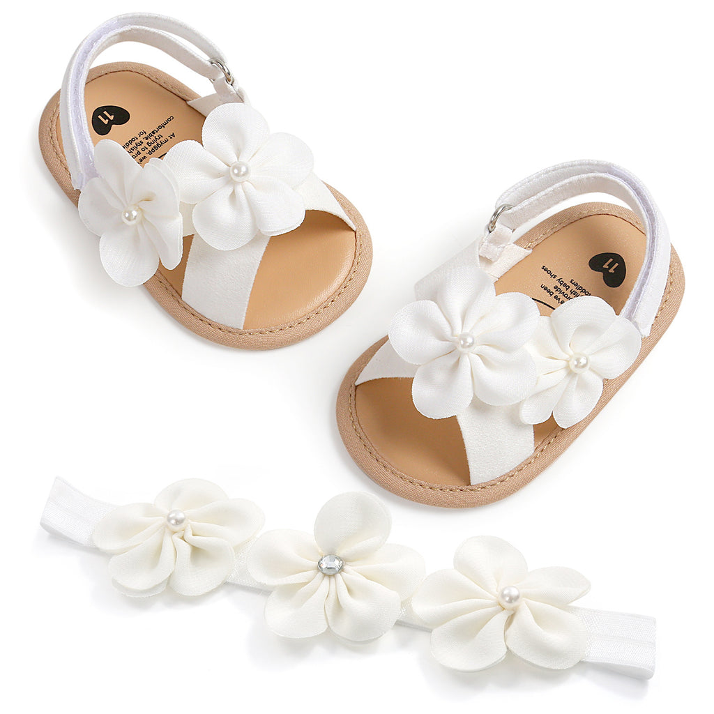 Fashionnable petite prune Blossom Sandales bébé tout-petit