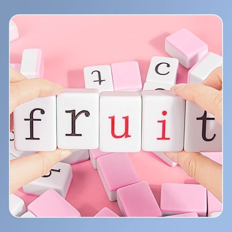 Jeu d'orthographe de mots Alphabet Mahjong