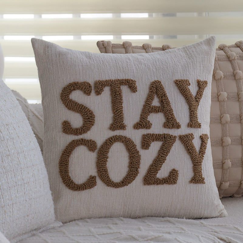 Couverture d'oreiller en peluche haut de gamme pour l'hiver