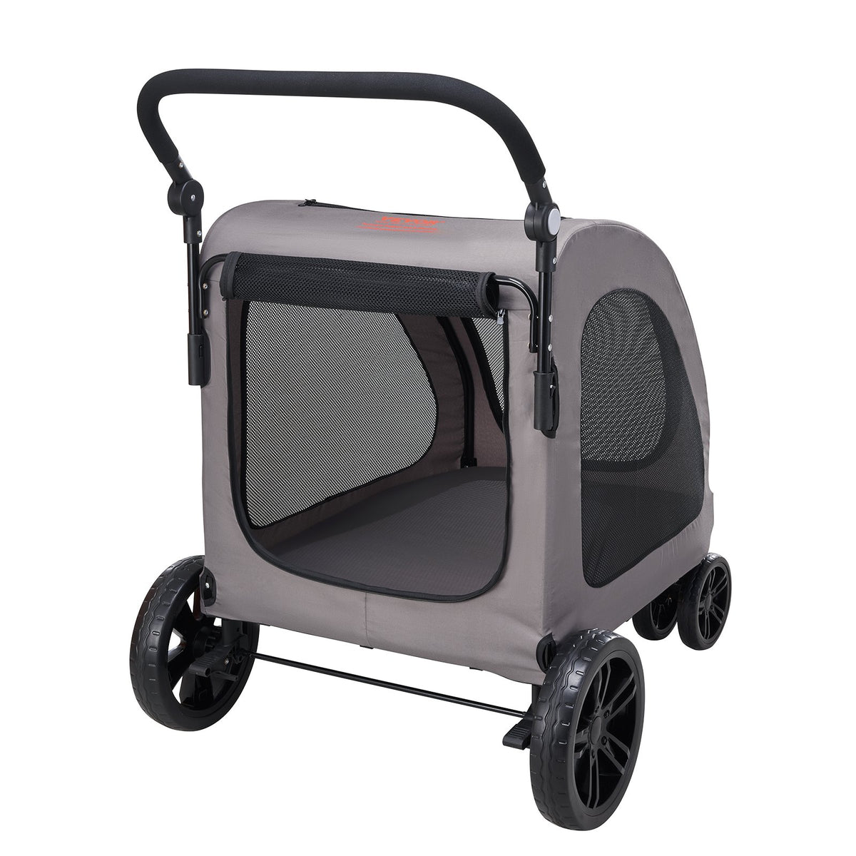 Poussette pour animaux de compagnie 4 roues Poussette pour chiens 160lbs Poids Capacité Portable