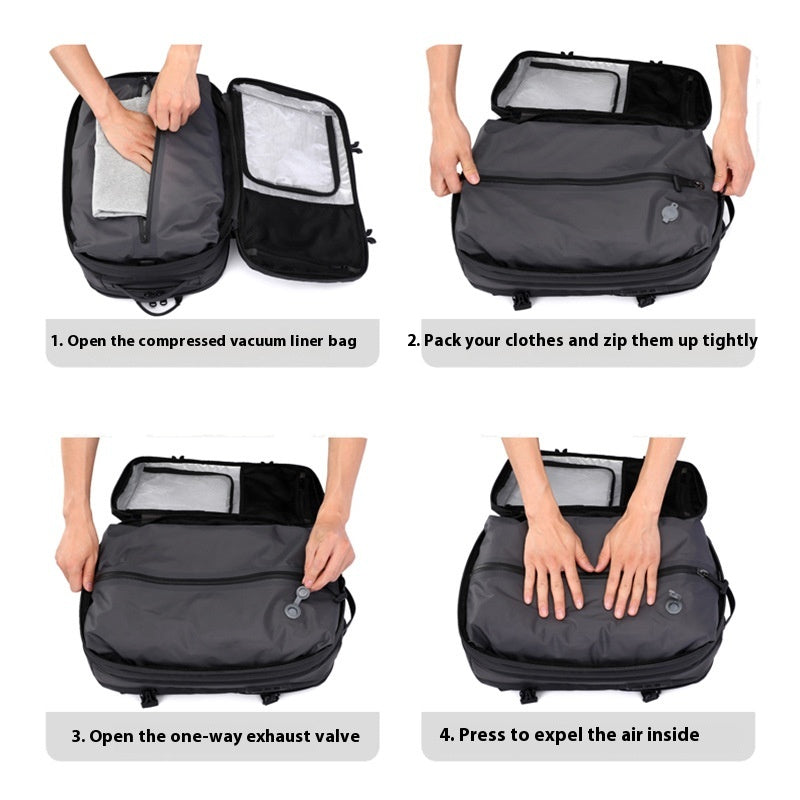 Sac de compression sous vide Sac à dos pour hommes de grande capacité