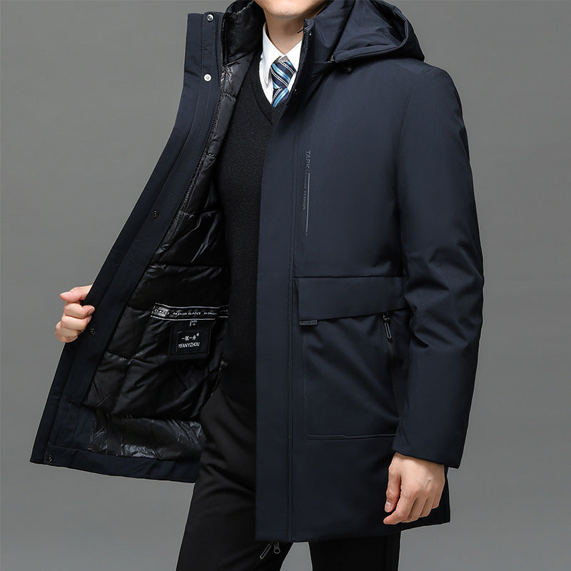 Veste rembourrée en coton thermique, épaissie pour hommes