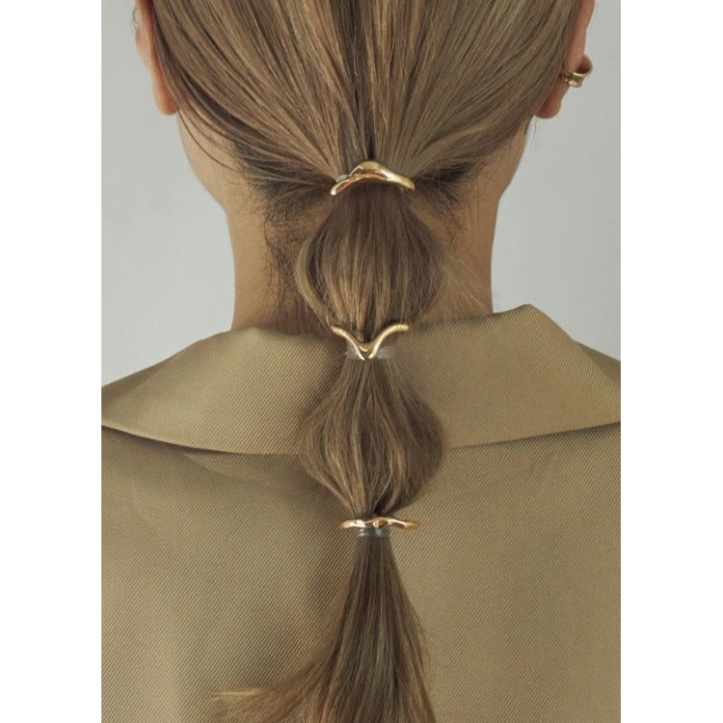 Metal Retro Hairpin Ponytail Clip Femme