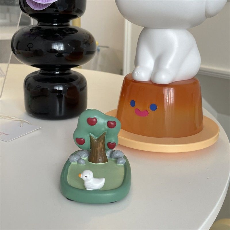 Support téléphonique mignon Tulip Rabbit Resin