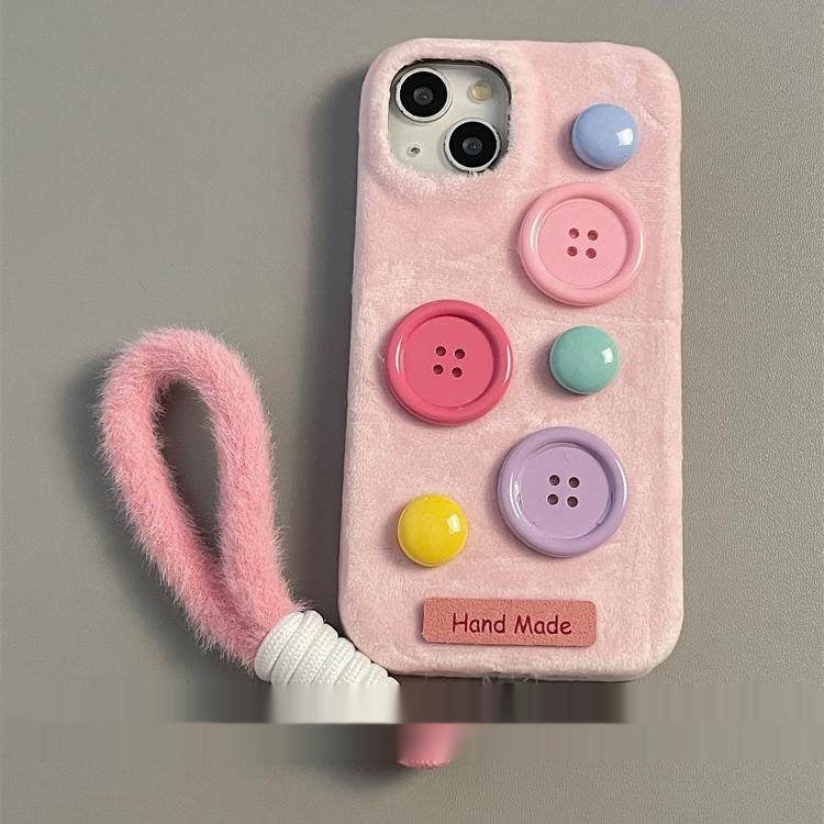 Boutons colorés Velvet pour les boîtiers de téléphone élégants