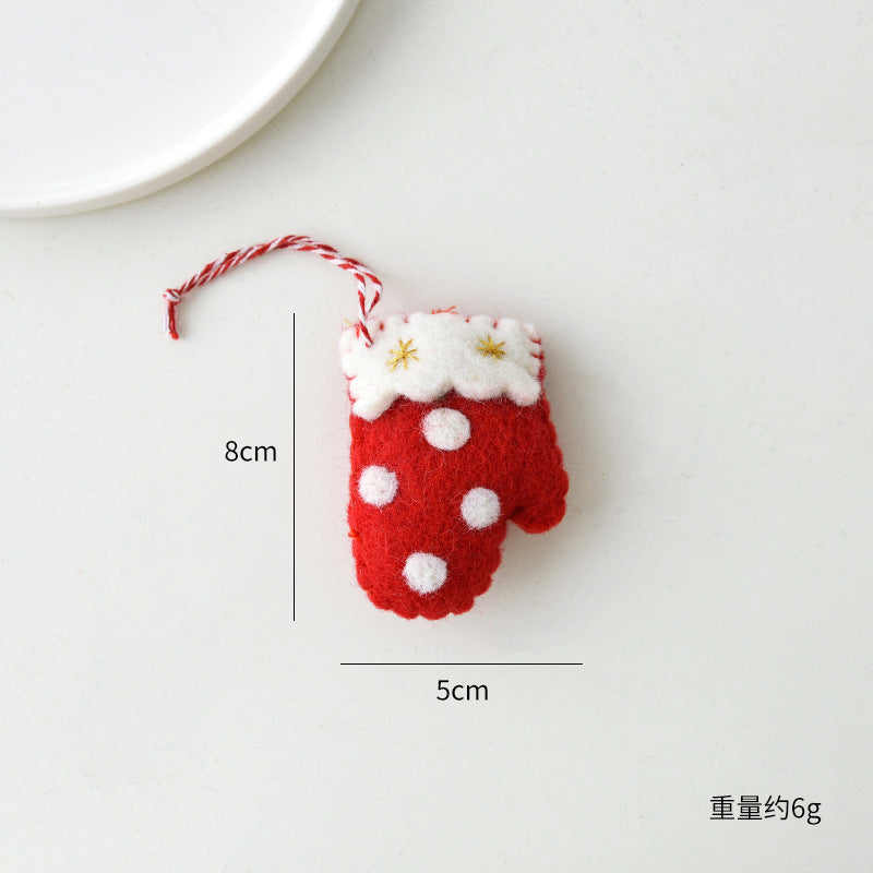 Felt Christmas Stocking Gants Sac Cadeau Ornement suspendu