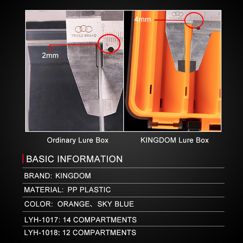 Boîte de stockage d'appât double couche multifonctionnelle