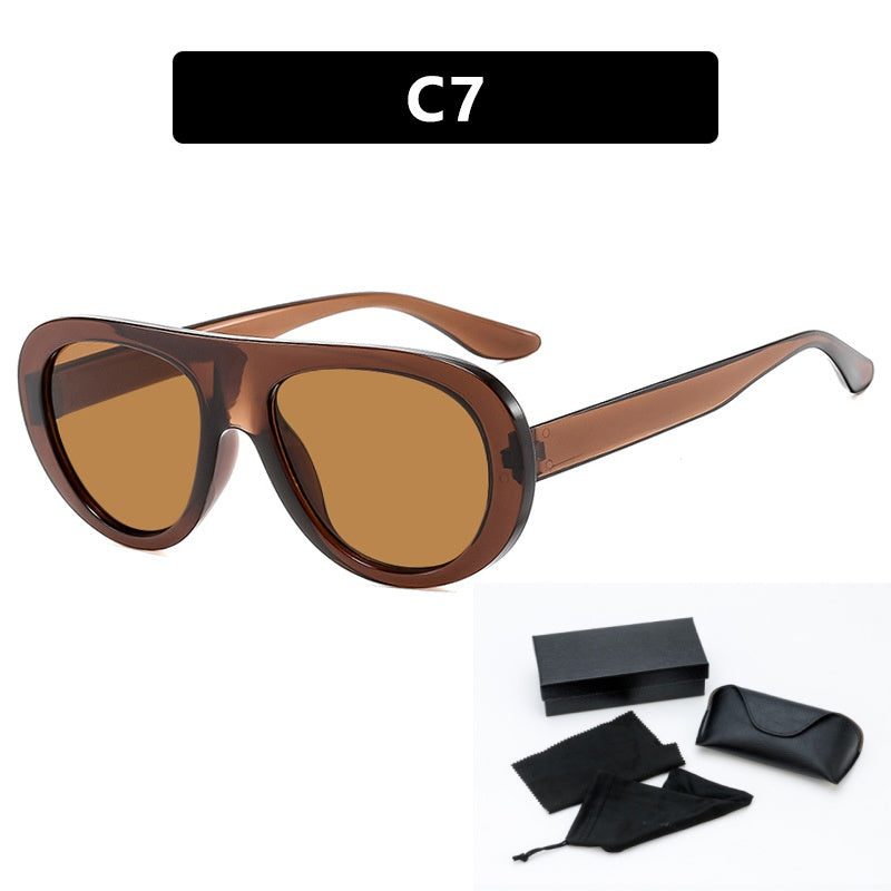 Lunettes de soleil de style grenouille pour femmes
