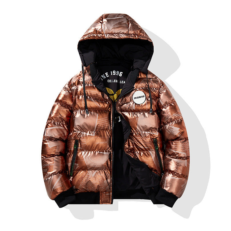 Veste à capuche rembourrée en coton pour homme Plus de taille en coton manteau pour homme