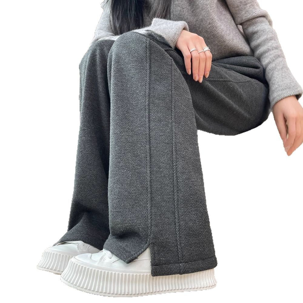 Pantalons d'automne d'hiver de laine Pantalons de banane