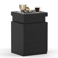 Table de chevet LED avec borne de recharge