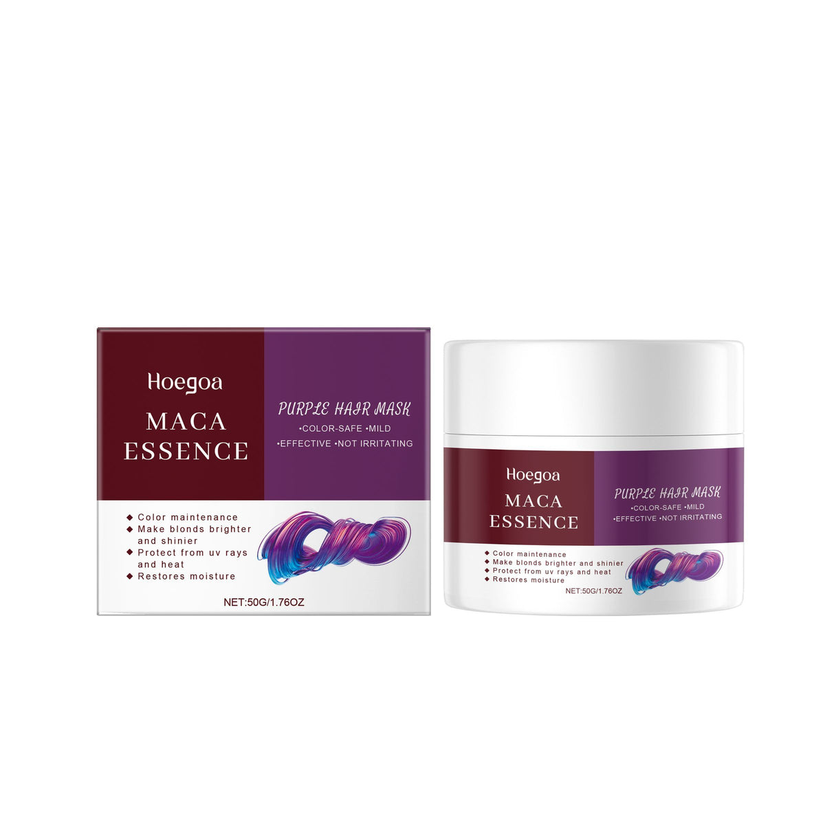 Masque de conditionnement capillaire pourpre HOEGOA