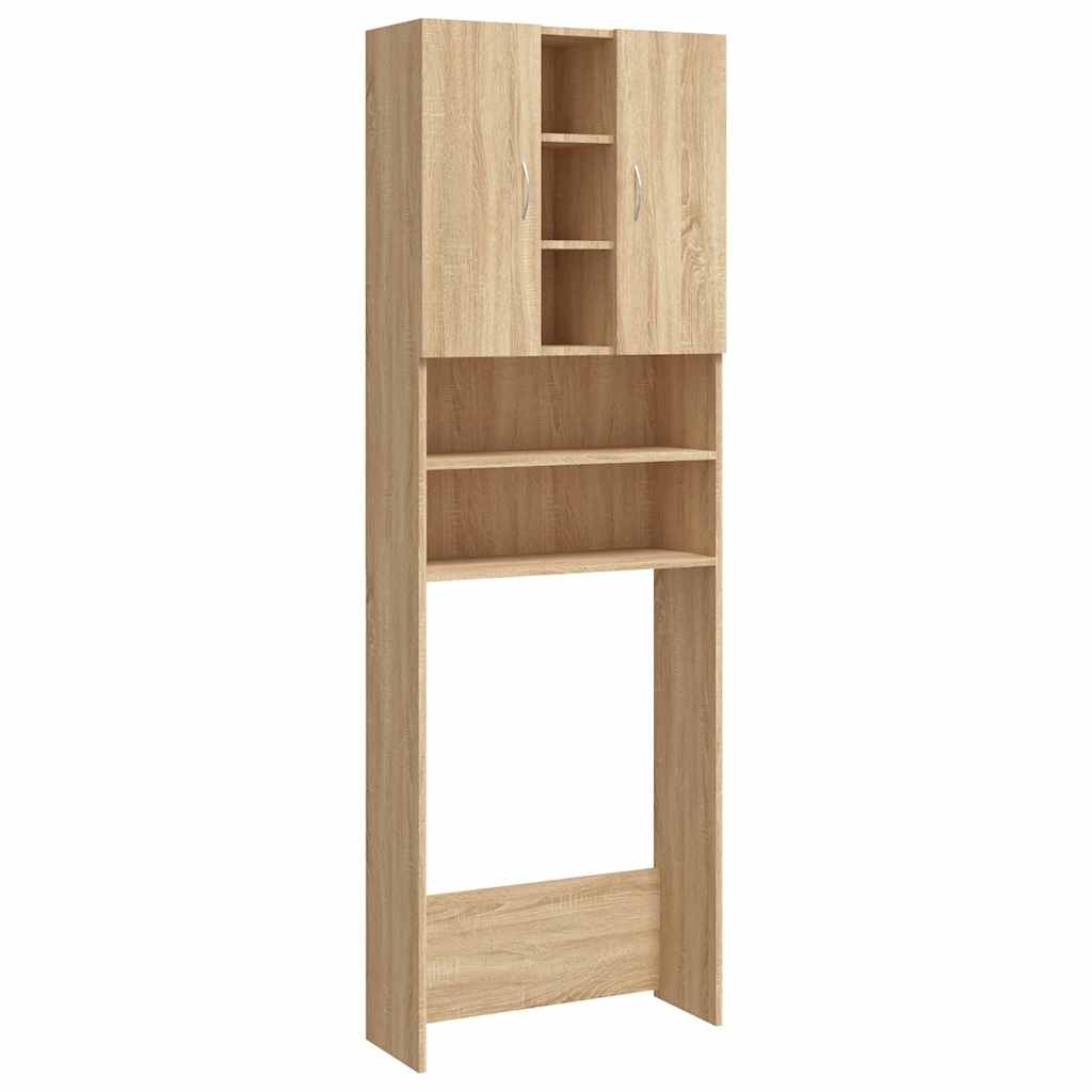 Cabinet machine à laver Sonoma chêne 64x25