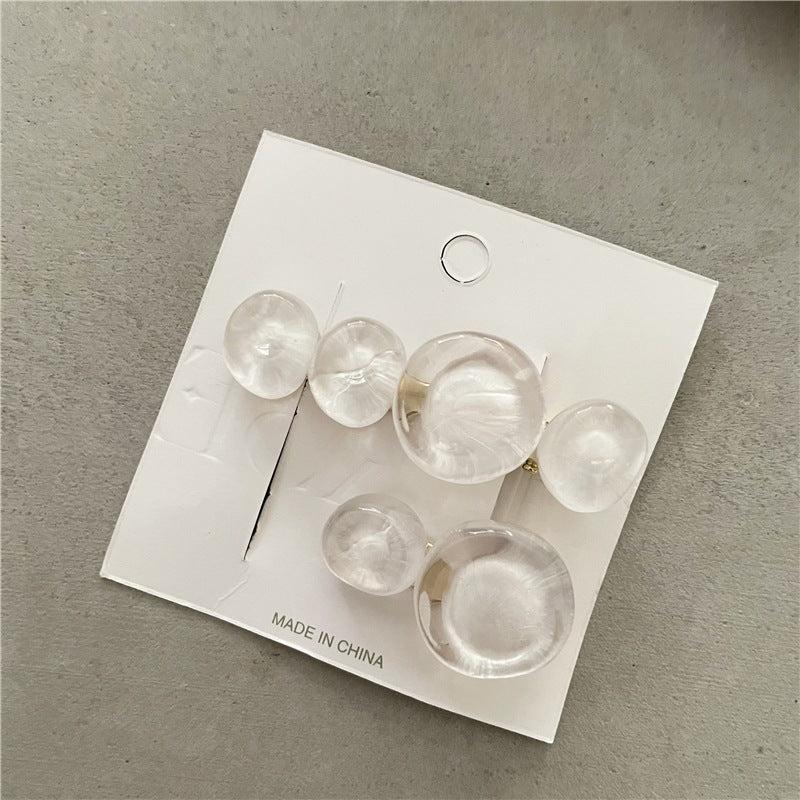 Ocean Bubble Jelly Élégant Clip latéral de mode Clip cheveux taillés
