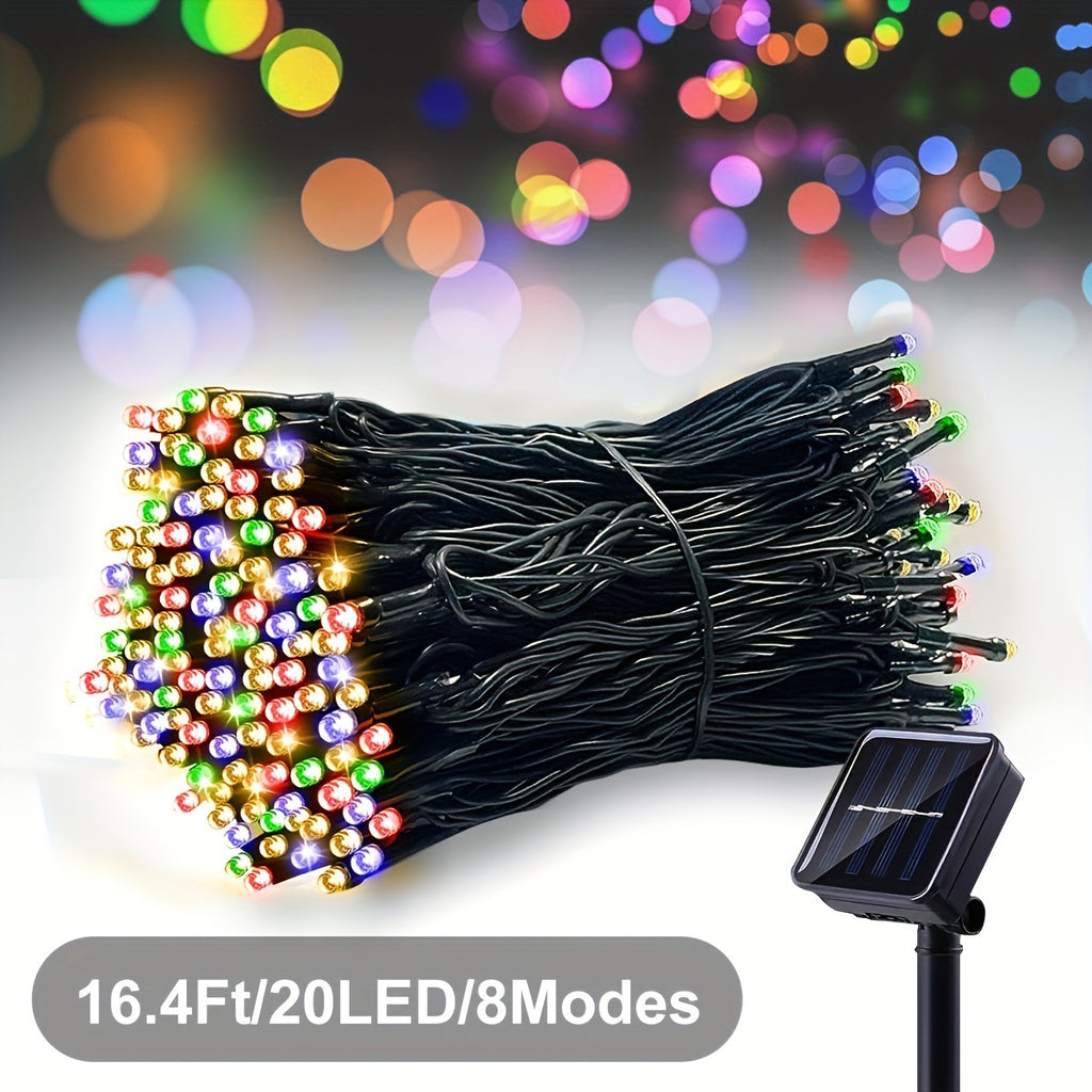 Solar LED String Lights Décoration extérieure