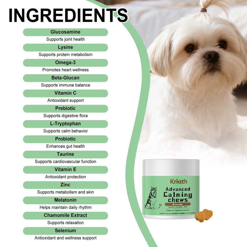 Comprimés à mâcher nutritionnels pour chiens
