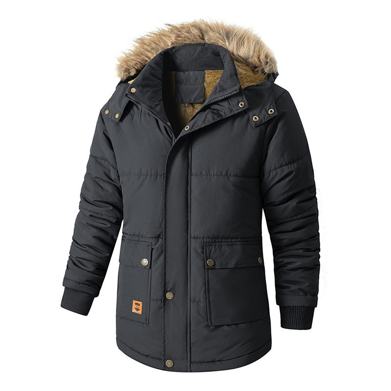 Manteau rembourré et isolé à capuchon