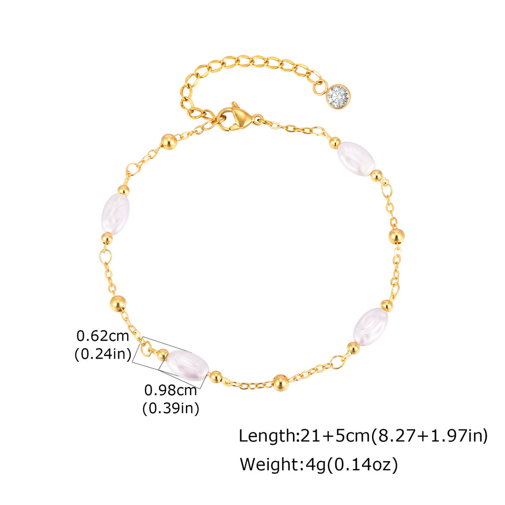 Perle chaîne Anklet Chic et élégant pour les femmes
