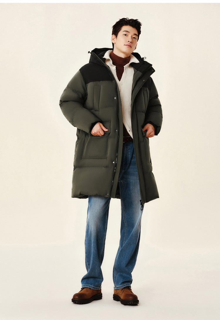 Vêtements d'hiver pour le couple longue imperméable