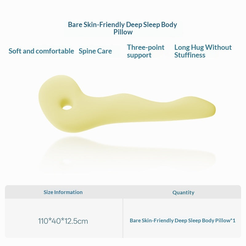 Oreiller du corps amovible et lavable pour adultes