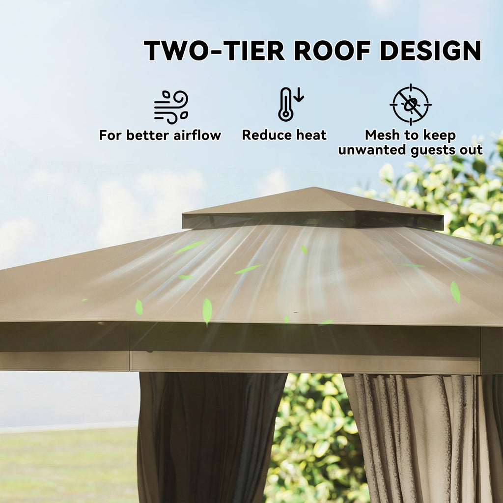10 x 12 Patio extérieur Gazebo
