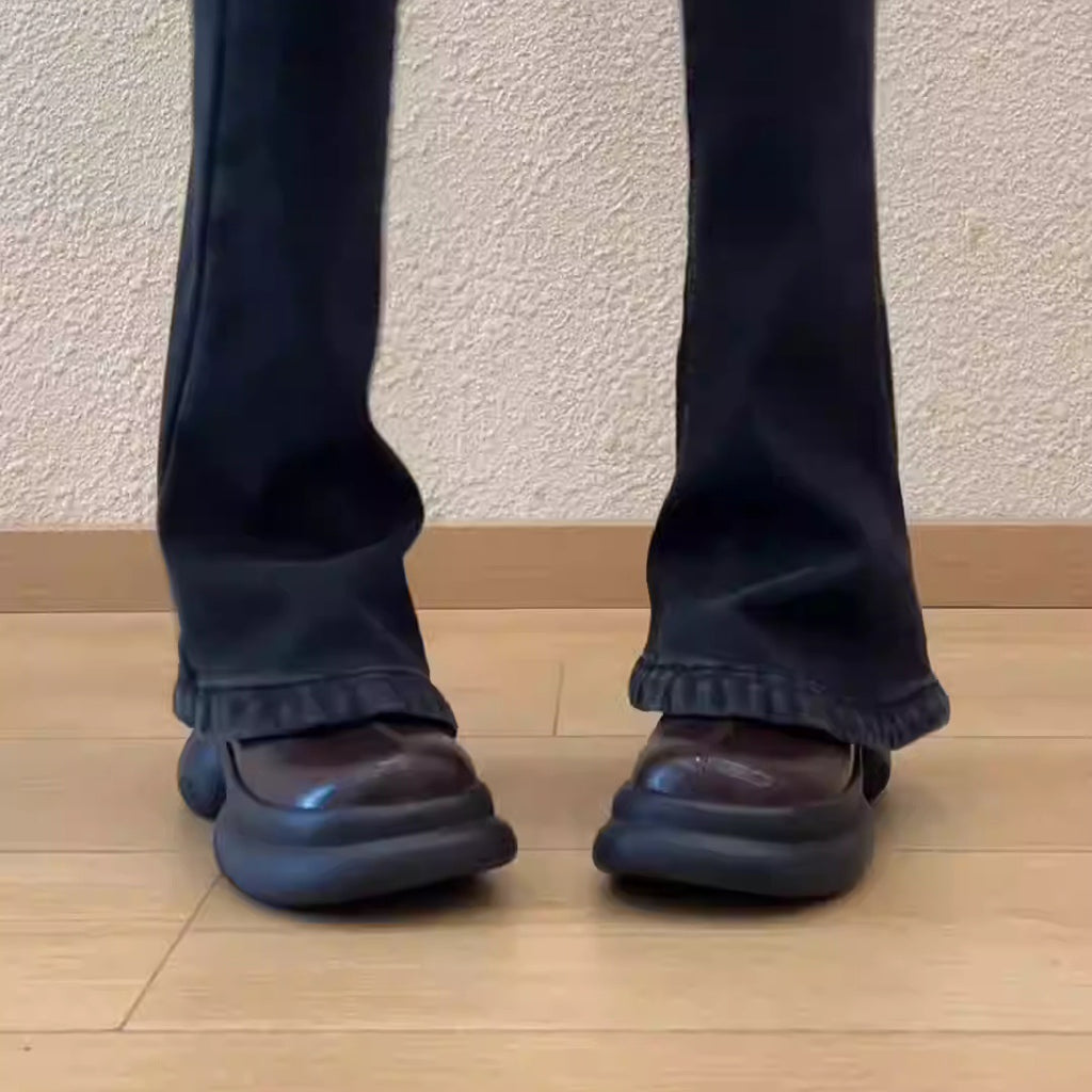 Chaussures en cuir rétro style britannique pour printemps et automne