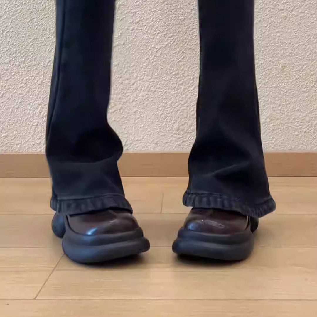Chaussures en cuir rétro style britannique pour printemps et automne