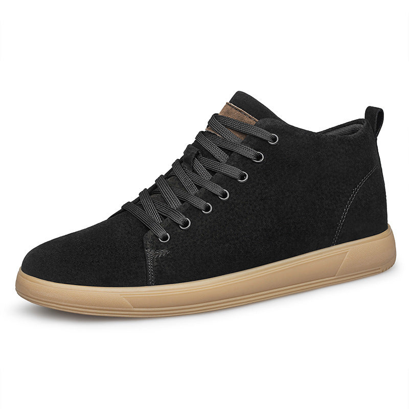 Hommes Jeunes Matte Pigskin Casual Sneakers