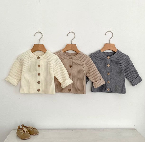 Chandail enfant tricoté couleur solide