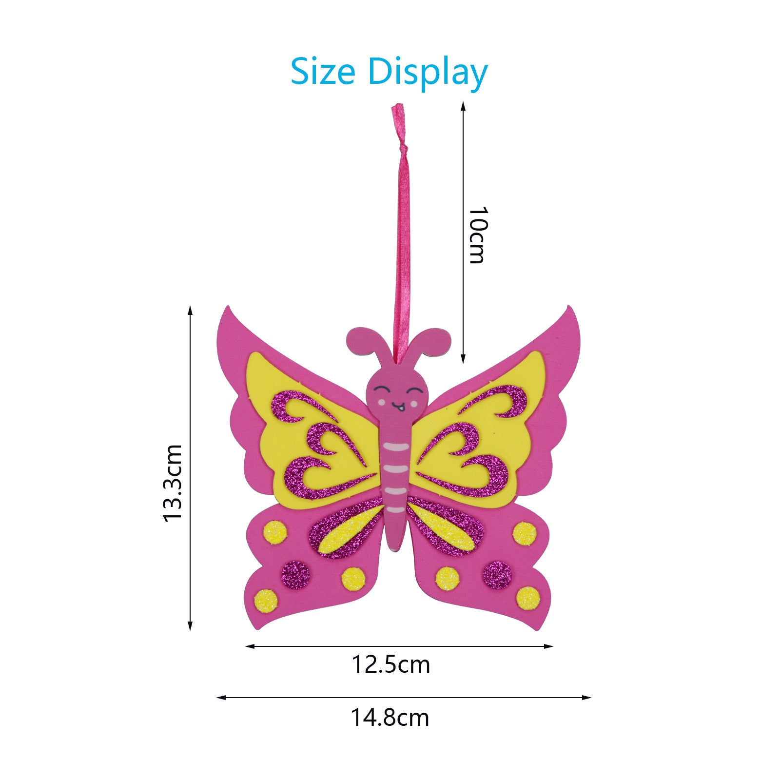 Ensemble de 12 figures de papillons EVA pour l'artisanat et la décoration