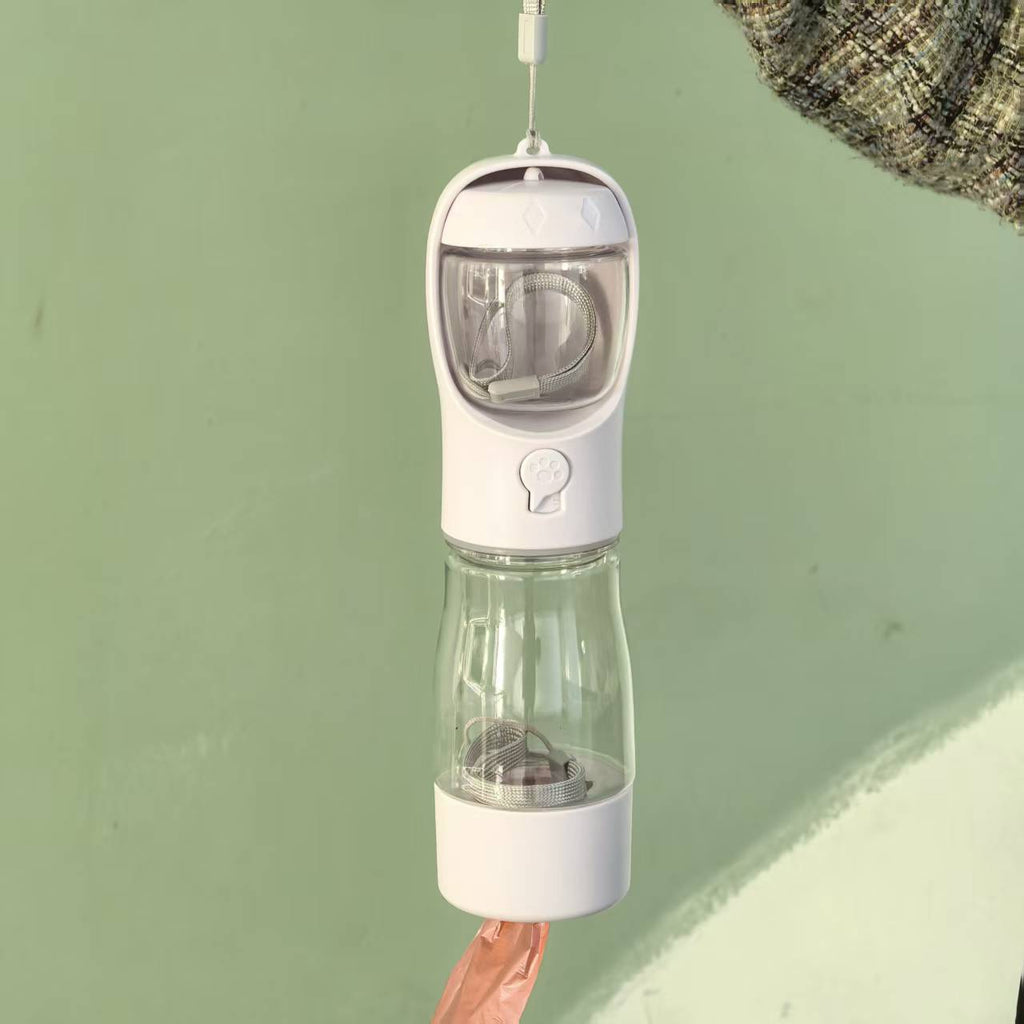 Pet Travel Cup Portable Outdoor Water Bouteille Feeder multifonctionnel