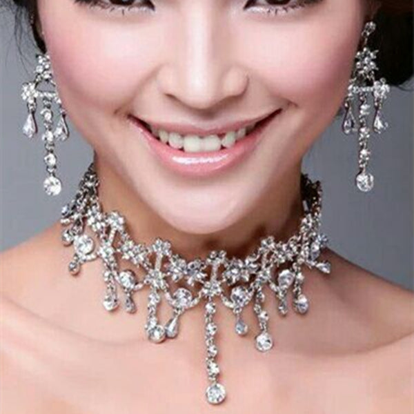 Dans l'usine direct Mariée Robe de mariage Collier de mariage rouge costume bijoux accessoires sp