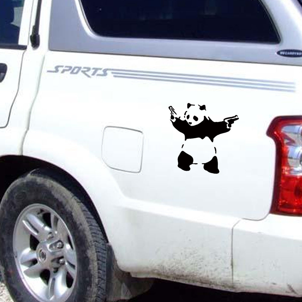 Autocollant sport extérieur panda voiture