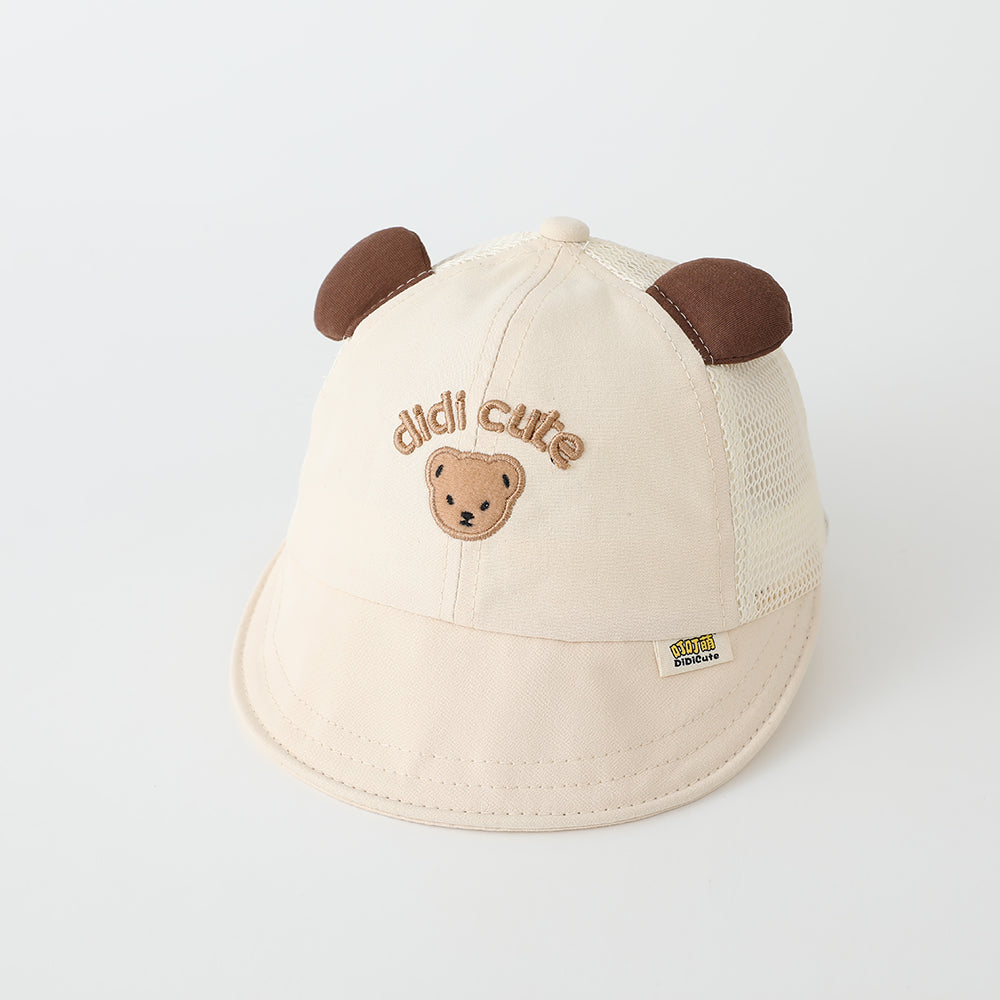 Garçons et filles d'été Net écharpe respirante ours mignon brodé multi-pots enfants